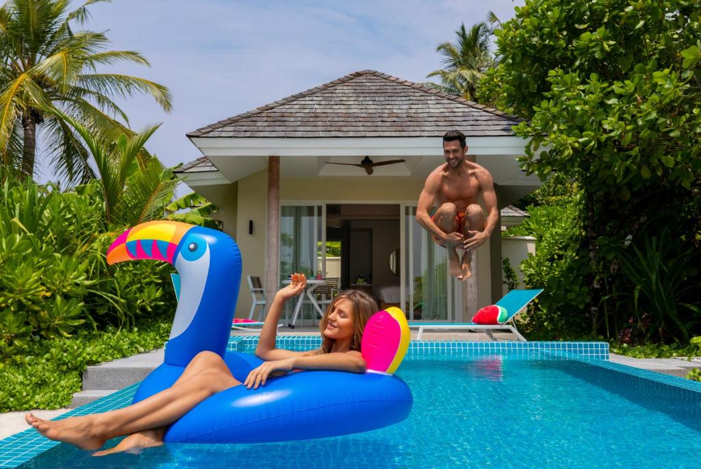 Sunset Beach Pool Villa with Jacuzzi | 50% off on Return Domestic Transfers (on stays 4 nights or more before 31 Oct 2024)+2 Children up to 5.99 Years Stay & Eat Free on Same Meal Plan Chosen by Adult Guests+15% off on Selected Excursions & Water Sports