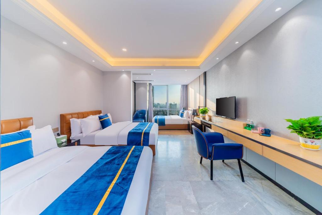 Cloudy international apartment Beijing Rd A-mall - Habitación Triple Estándar