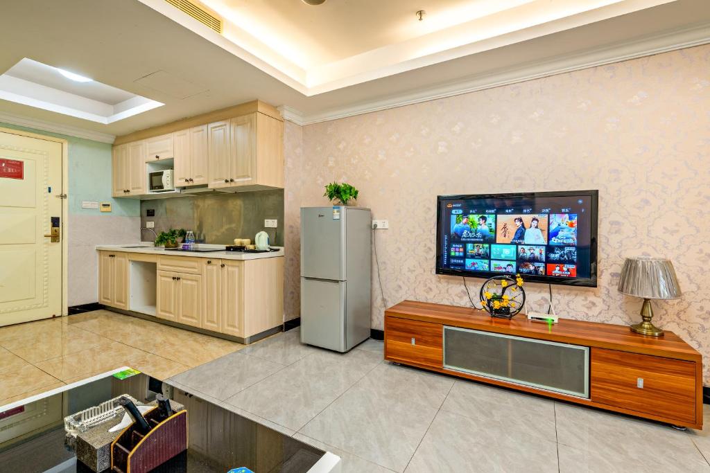Guangzhou Manhattan International Apartment Zhengjia Branch-FREE SHUTTLE BUS FOR CANTON FAIR - Habitación Doble Deluxe Con Vistas A La Ciudad