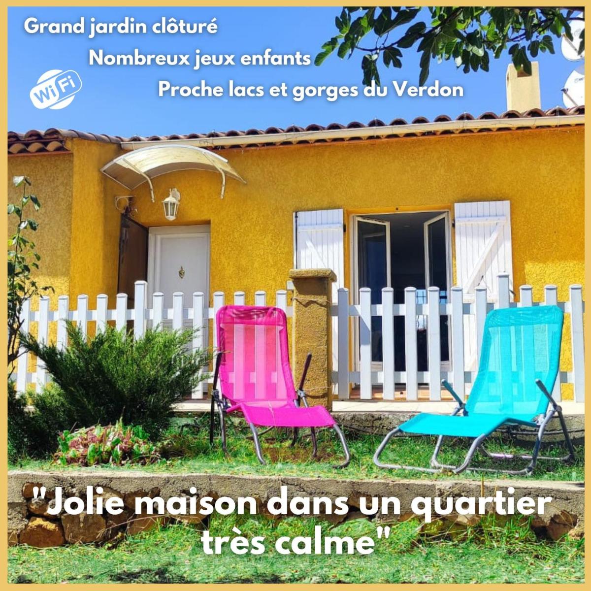 RÉGUSSE VERDON - Belle maison de vacances 2 chambres - Jardin - Calme - Housity