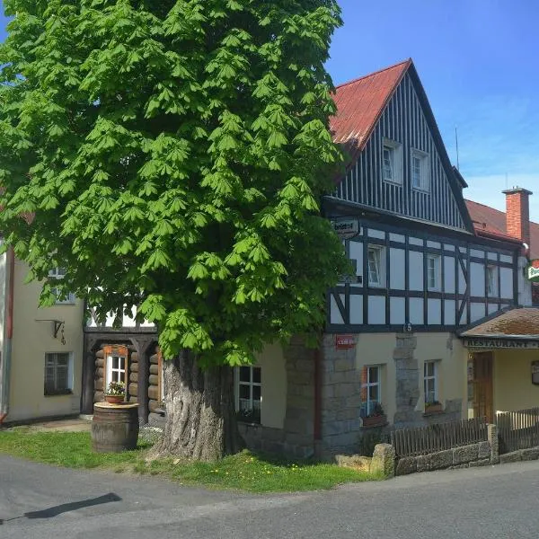 흐젠스코에 위치한 호텔 Hotel U Zeleného Stromu - Zum Grünen Baum