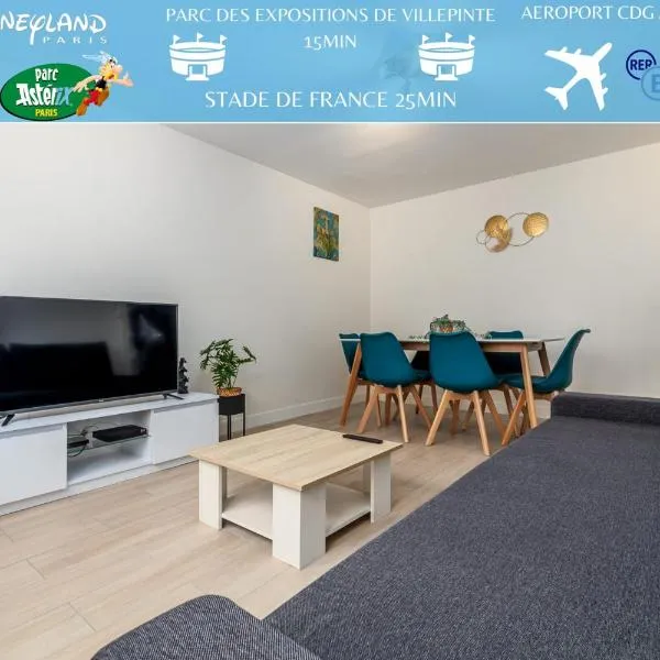 르 메닐 아믈로에 위치한 호텔 Blue sky cottage near CDG airport