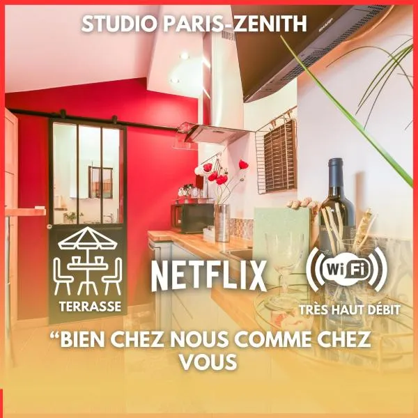 팡탱에 위치한 호텔 Paris-Zénith-bienvenue-terrasse-Netflix